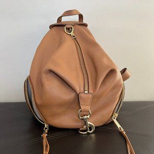 Rebecca Minkoff Julian Backpack - Natural/Tan Brown Leather - Large Size